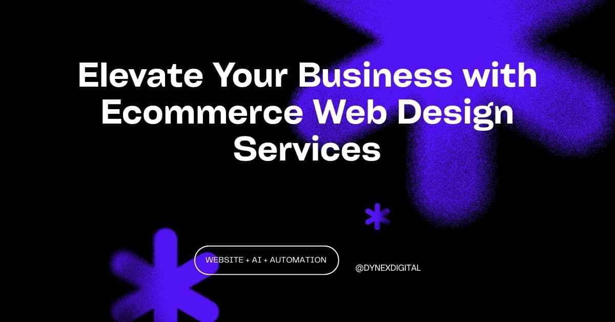 Elevate Your Business with Ecommerce Web Design Services