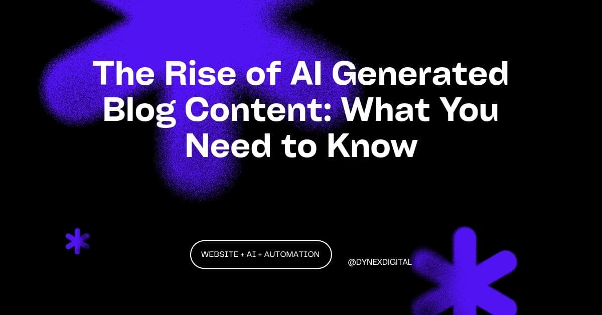 The Rise of AI Generated Blog Content: What You Need to Know