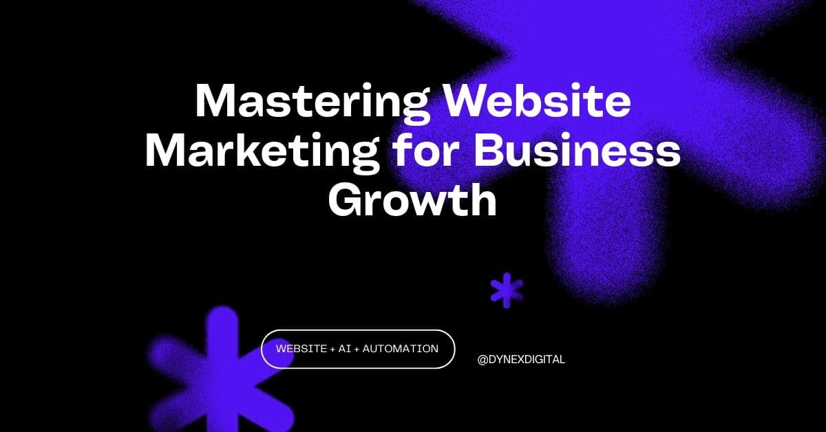 Mastering Website Marketing for Business Growth