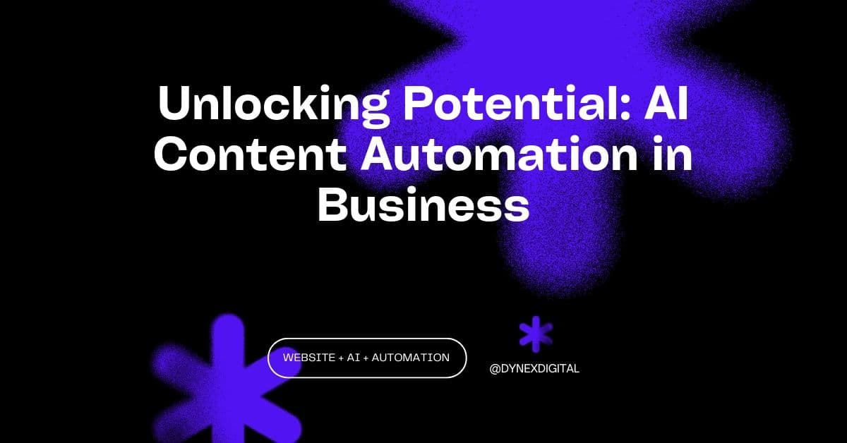Unlocking Potential: AI Content Automation in Business